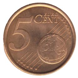 Reverso de 5 Céntimos de euro (1er tipo)