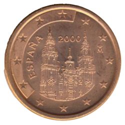 Anverso de 5 Céntimos de euro (1er tipo)