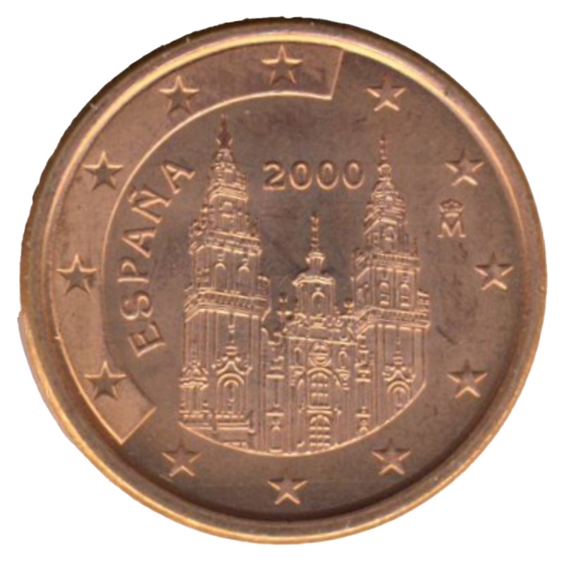 Anverso de 5 Céntimos de euro (1er tipo)