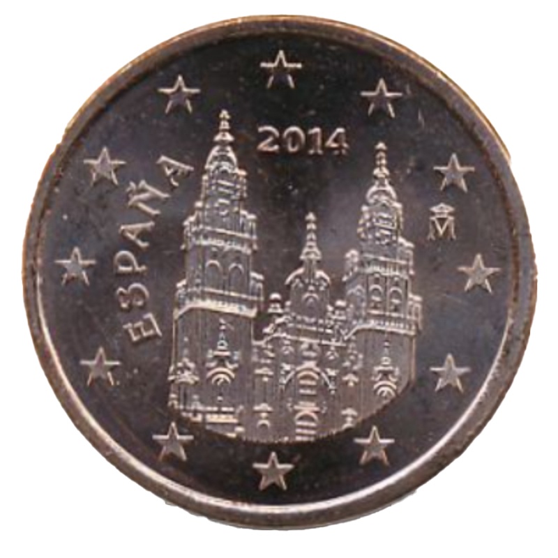 Anverso de 5 Céntimos de euro (2º tipo)