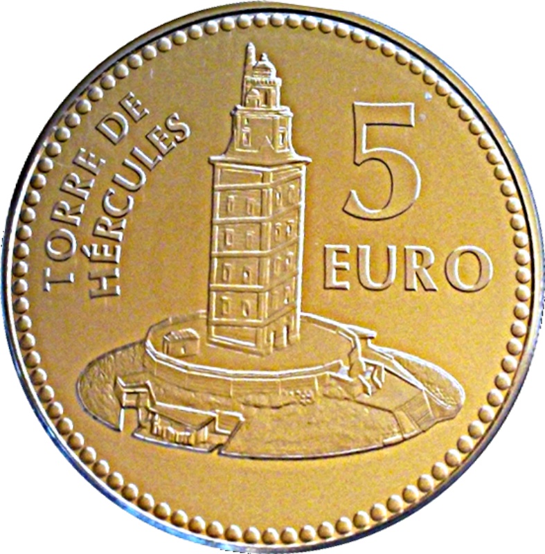 Reverso de 5 Euros (A Coruña)