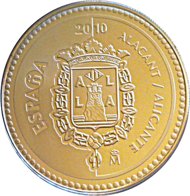 Anverso de 5 Euros (Alicante)
