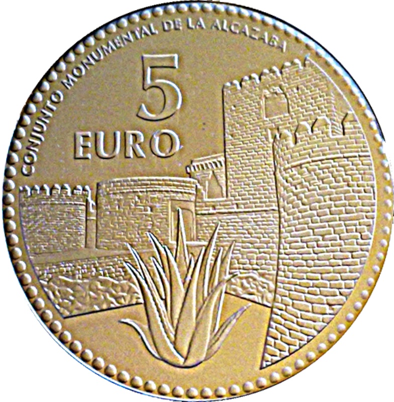Moneda 5 Euros (Almería) | 2010 - Reverso Reverso de 5 Euros (Almería)