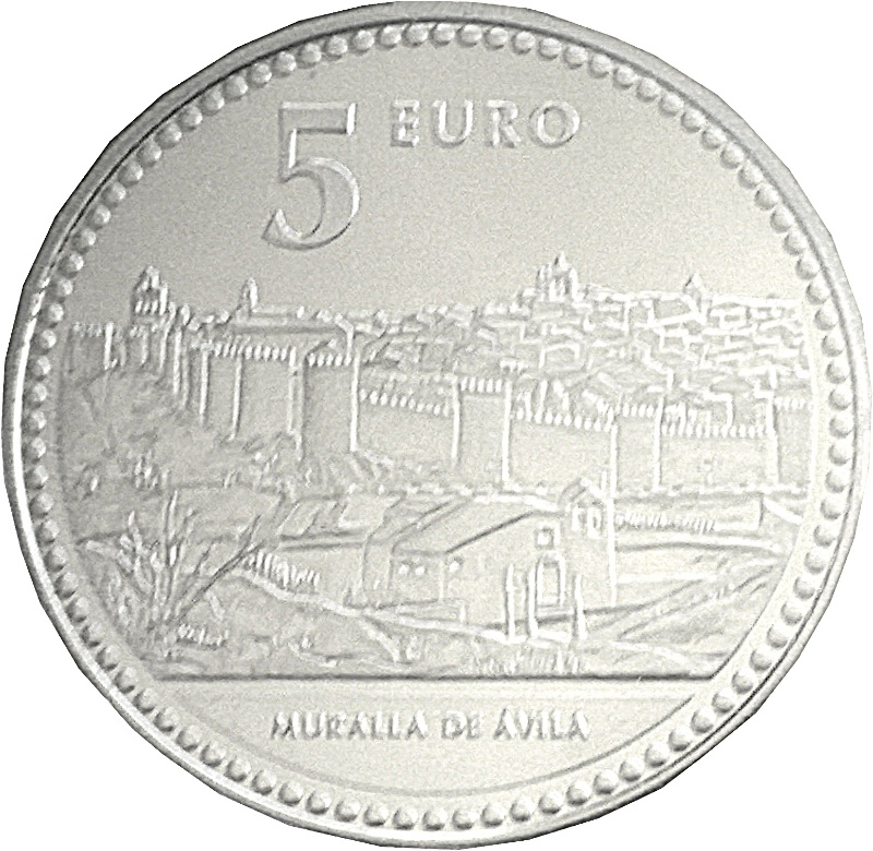 Reverso de 5 Euros (Ávila)