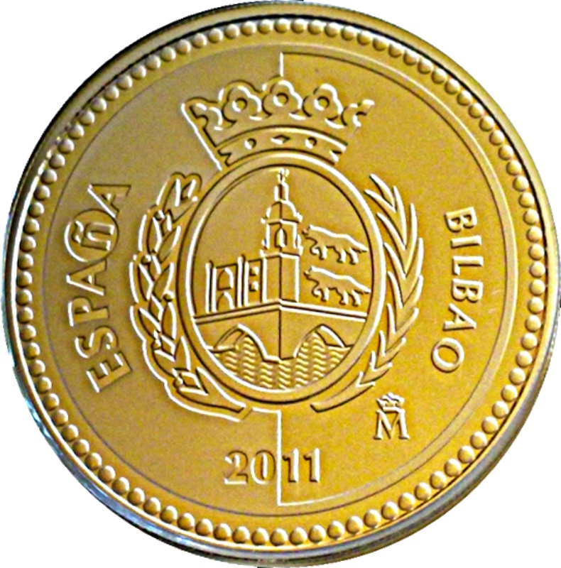 Anverso de 5 Euros (Bilbao)