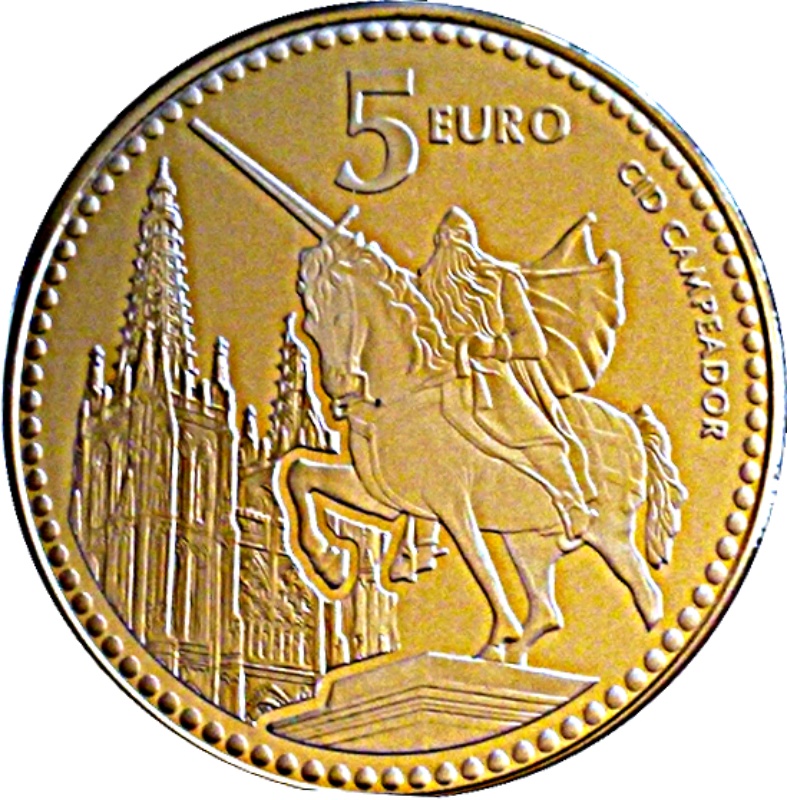 Reverso de 5 Euros (Burgos)