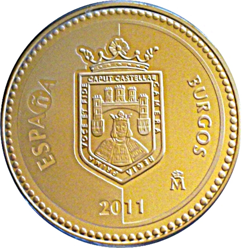 Anverso de 5 Euros (Burgos)