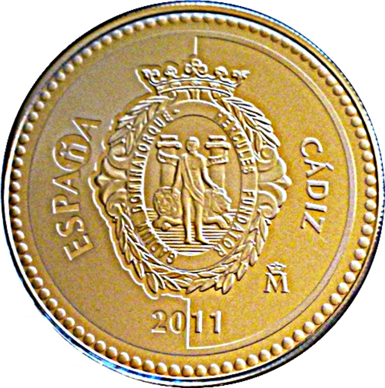 Anverso de 5 Euros (Cádiz)