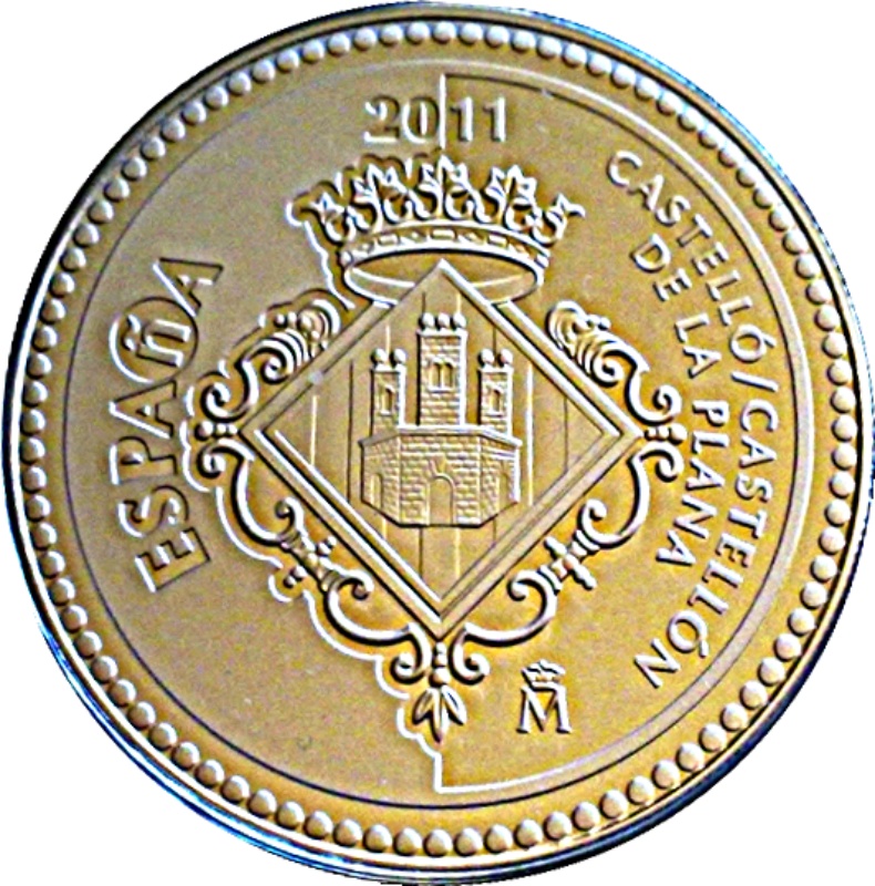 Anverso de 5 Euros (Castellón de la Plana)