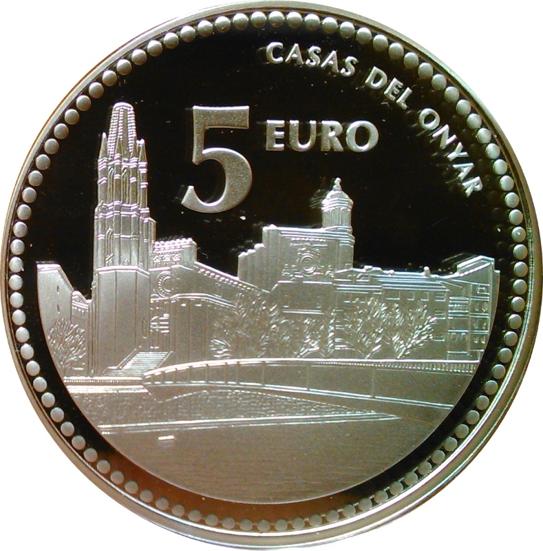 Reverso de 5 Euros (Girona)