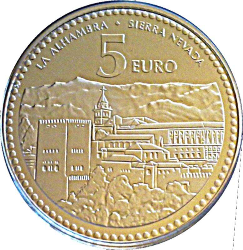 Reverso de 5 Euros (Granada)
