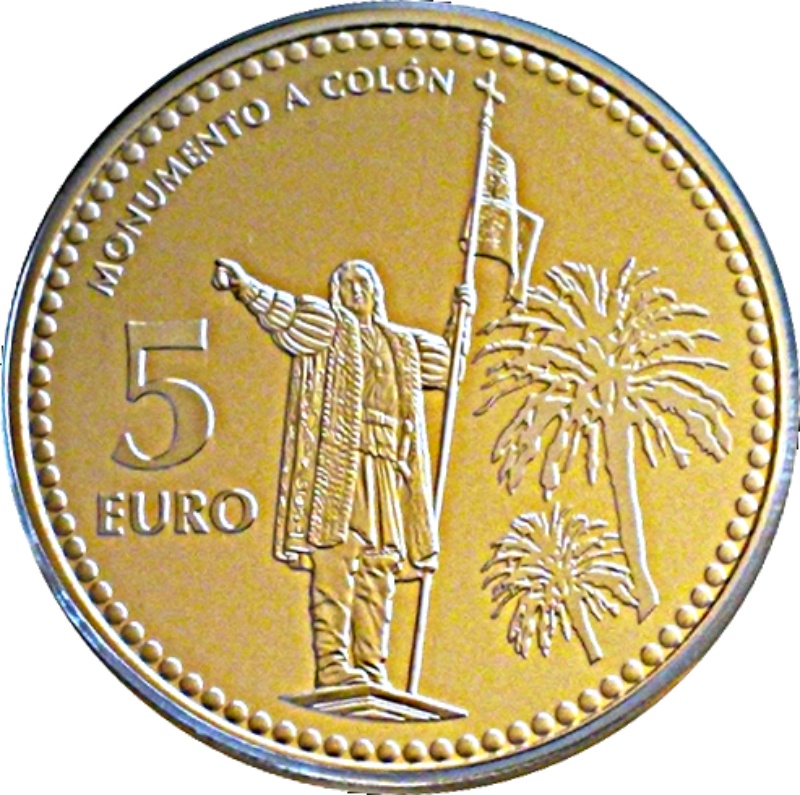 Moneda 5 Euros (Huelva) | 2012 - Reverso Reverso de 5 Euros (Huelva)