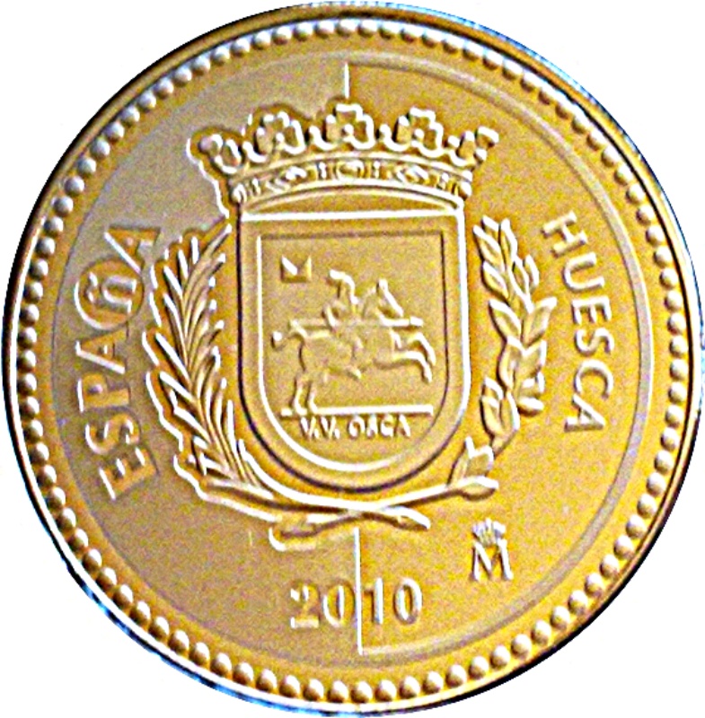 Anverso de 5 Euros (Huesca)