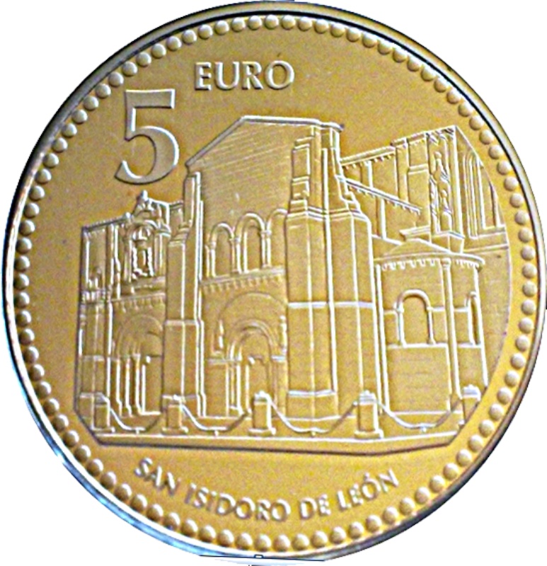 Moneda 5 Euros (León) | 2011 - Reverso Reverso de 5 Euros (León)