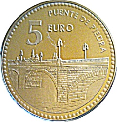 Reverso de 5 Euros (Logroño)