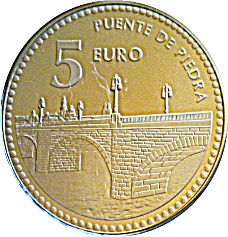 Reverso de 5 Euros (Logroño)