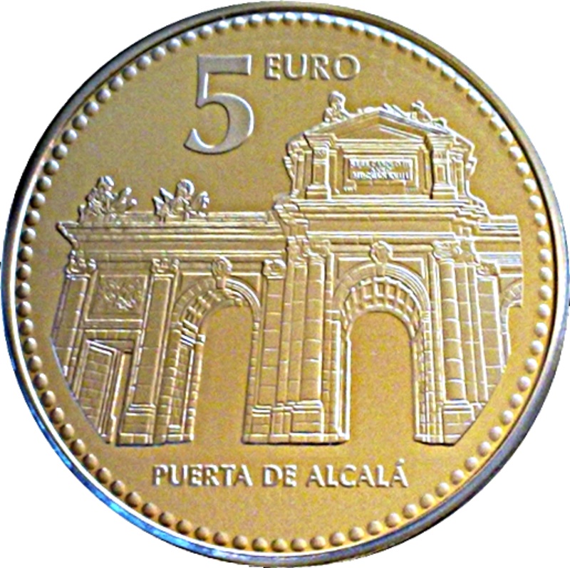 Reverso de 5 Euros (Madrid)