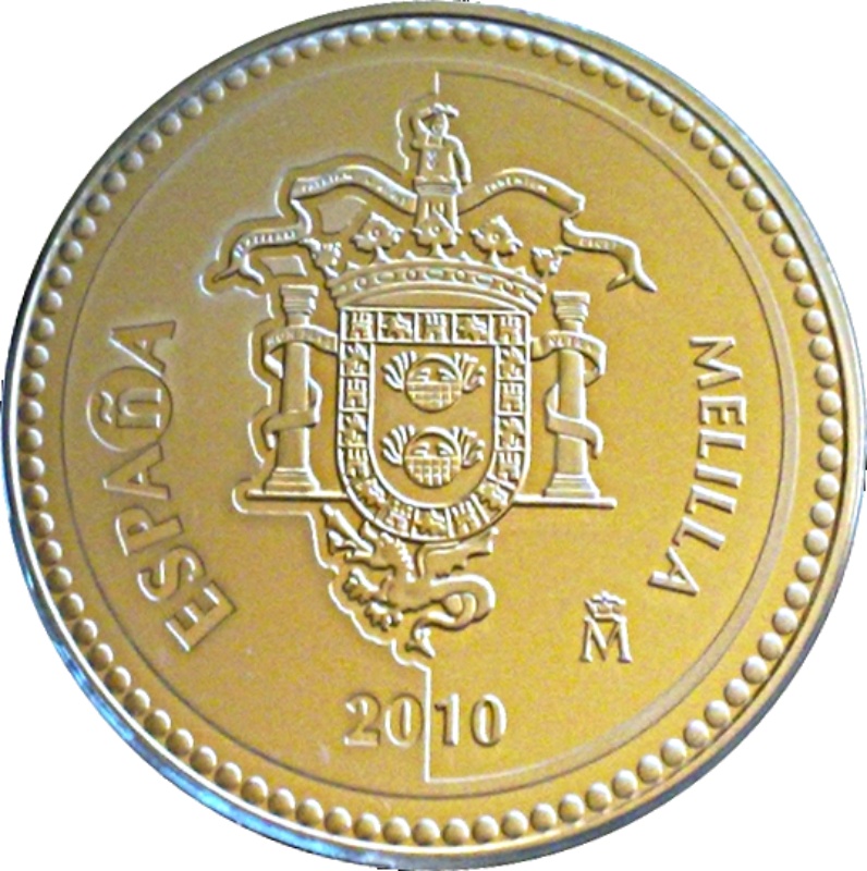Anverso de 5 Euros (Melilla)
