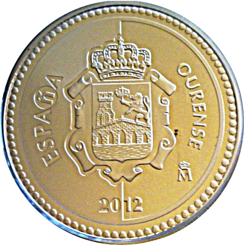 Moneda 5 Euros (Orense) | 2012 - Anverso Anverso de 5 Euros (Orense)