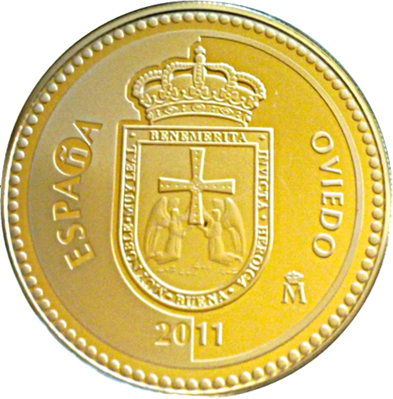 Anverso de 5 Euros (Oviedo)