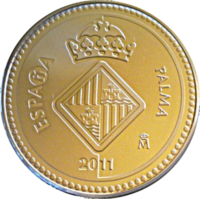 Moneda 5 Euros (Palma de Mallorca) | 2011 - Anverso Anverso de 5 Euros (Palma de Mallorca)