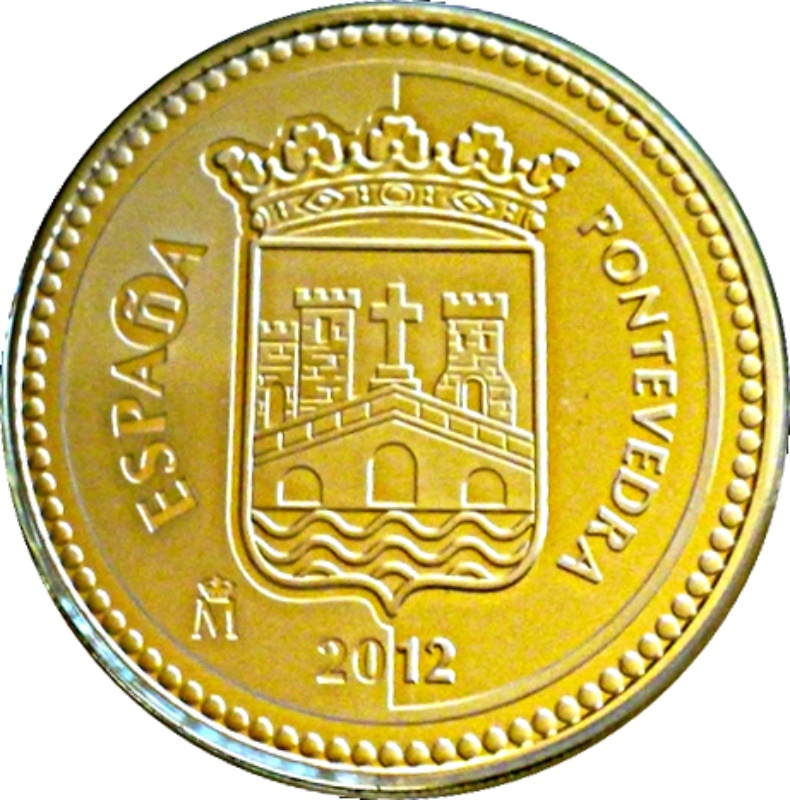 Anverso de 5 Euros (Pontevedra)