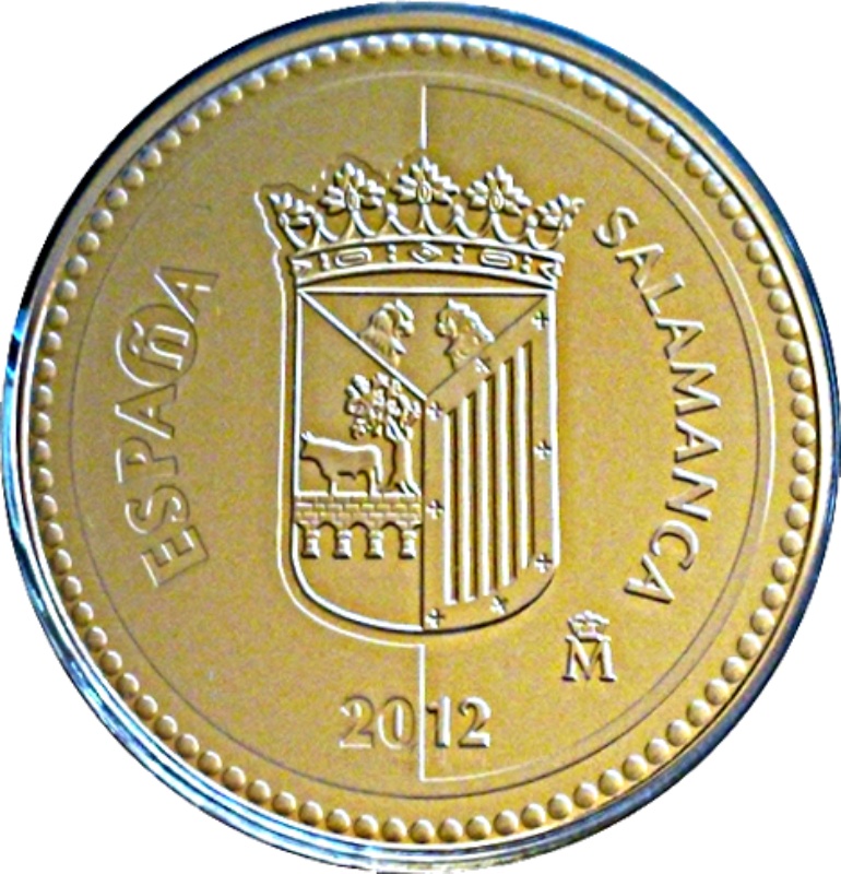 Moneda 5 Euros (Salamanca) | 2012 - Anverso Anverso de 5 Euros (Salamanca)