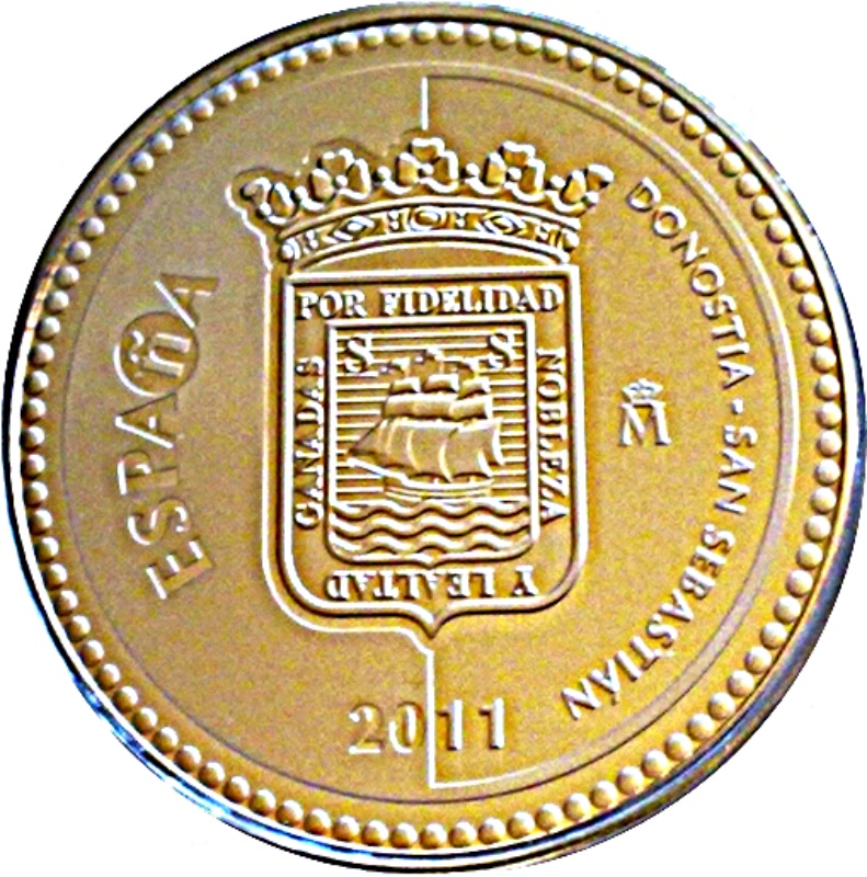 Anverso de 5 Euros (San Sebastián)