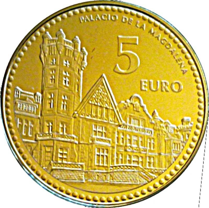 Reverso de 5 Euros (Santander)