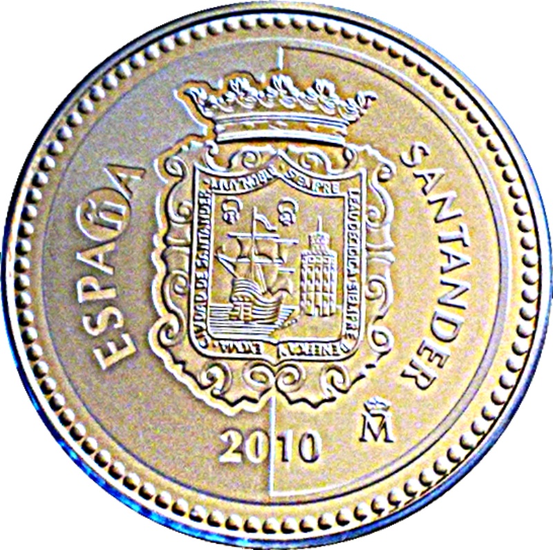 Anverso de 5 Euros (Santander)