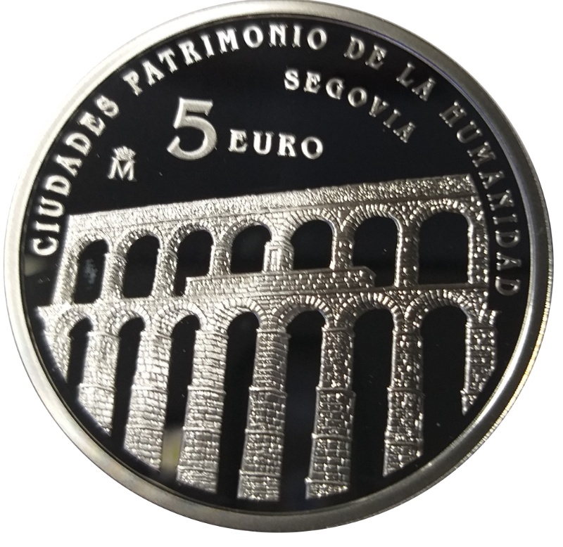 Moneda 5 Euros (Segovia) | 2015 - Reverso Reverso de 5 Euros (Segovia)