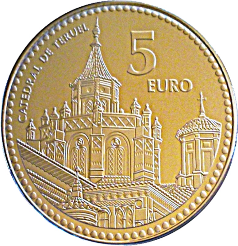Moneda 5 Euros (Teruel) | 2011 - Reverso Reverso de 5 Euros (Teruel)
