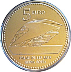 Reverso de 5 Euros (Valencia)