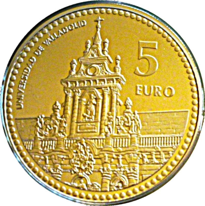 Reverso de 5 Euros (Valladolid)