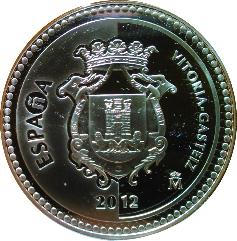 Anverso de 5 Euros (Vitoria)