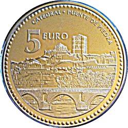 Reverso de 5 Euros (Zamora)