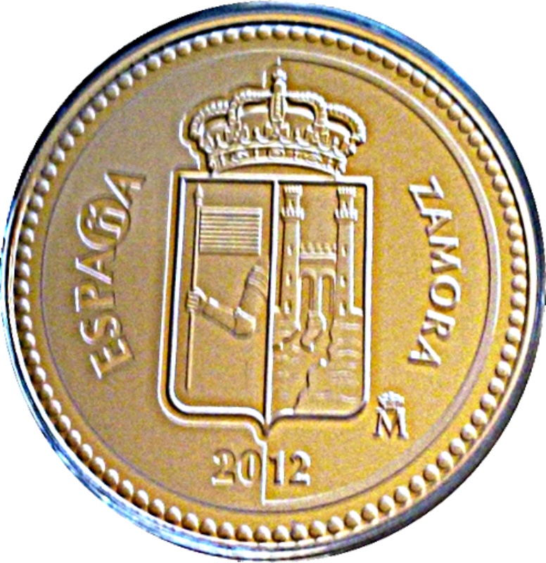 Anverso de 5 Euros (Zamora)