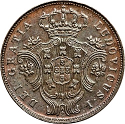 Anverso de 5 Reales (Réais) - Luiz I