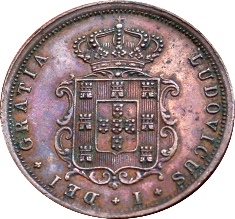 Moneda 5 Reales (Réais) - Luiz I | 1867 - 1879 - Anverso Anverso de 5 Reales (Réais) - Luiz I