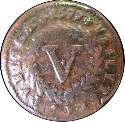 Reverso de 5 Reales (Réais) - Pedro II