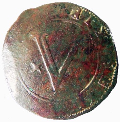Reverso de 5 (V) Reales (Réais) - Sebastião I