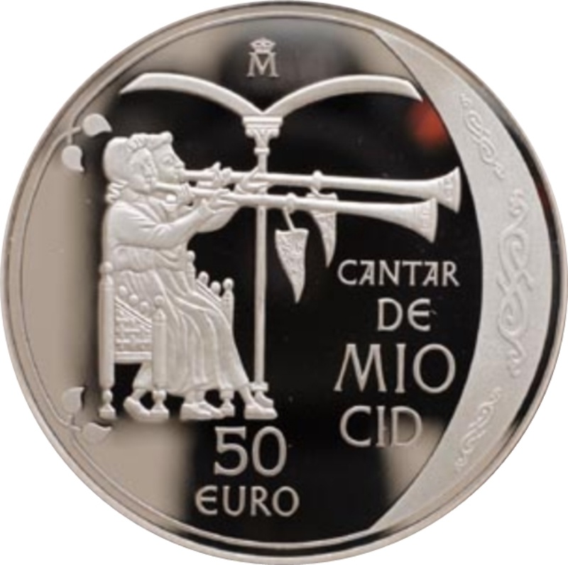 Reverso de 50 Euros (Cantar de Mío Cid)