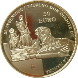 Reverso de 50 Euros (Don Quijote de la Mancha)