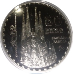Reverso de 50 Euros (Gaudi - La Sagrada Familia)