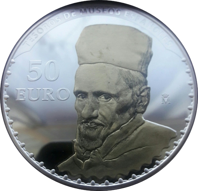 Moneda 50 Euros (Giuseppe Arcimboldo - Diego Velázquez) | 2015 - Reverso Reverso de 50 Euros (Giuseppe Arcimboldo - Diego Velázquez)