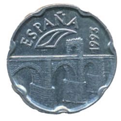 Reverso de 50 Pesetas (Extremadura)