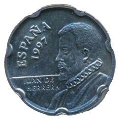 Reverso de 50 Pesetas (Juan de Herrera)