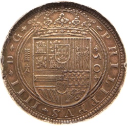 Anverso de 50 Reales «Cincuentín» - Felipe IV