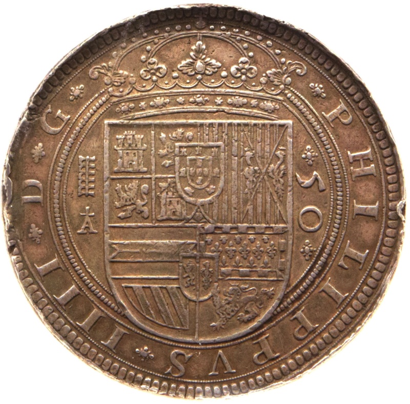 Anverso de 50 Reales «Cincuentín» - Felipe IV