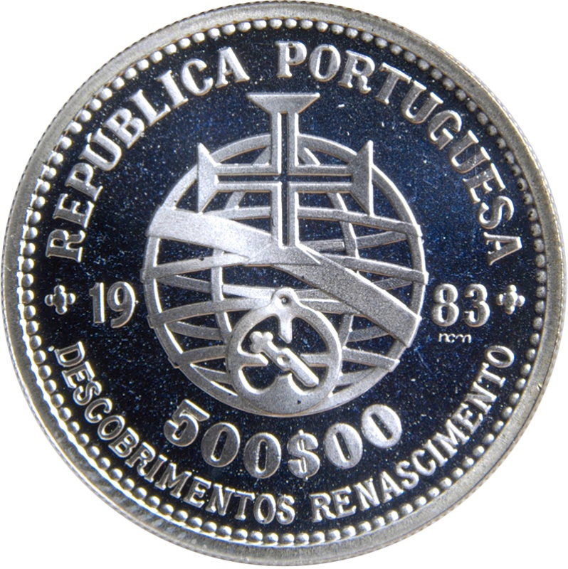 Anverso de 500 Escudos (XVII Exposición de Arte Europeo)